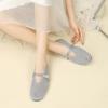 Women's Woven Mary Jane Flats Comfortable Dressy Shoes Closed Toe Ballet Flats with Buckle Strap Summer Lightweight Non-Slip Walking Shoes for Women