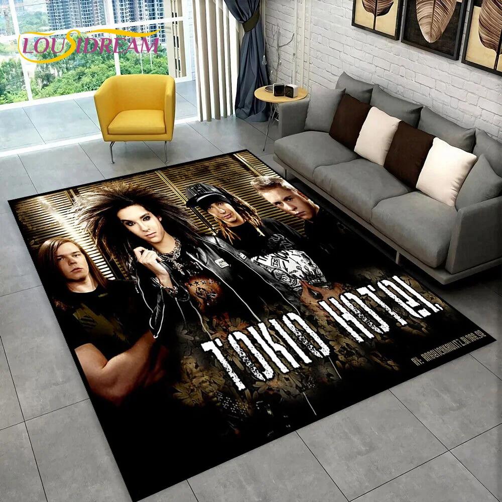 Tokio Hotel Рок-группа Билл Каулитц Ковер Коврик для дома Гостиная Спальня Диван Придверный коврик Декор, детский ковер Нескользящий коврик для пола