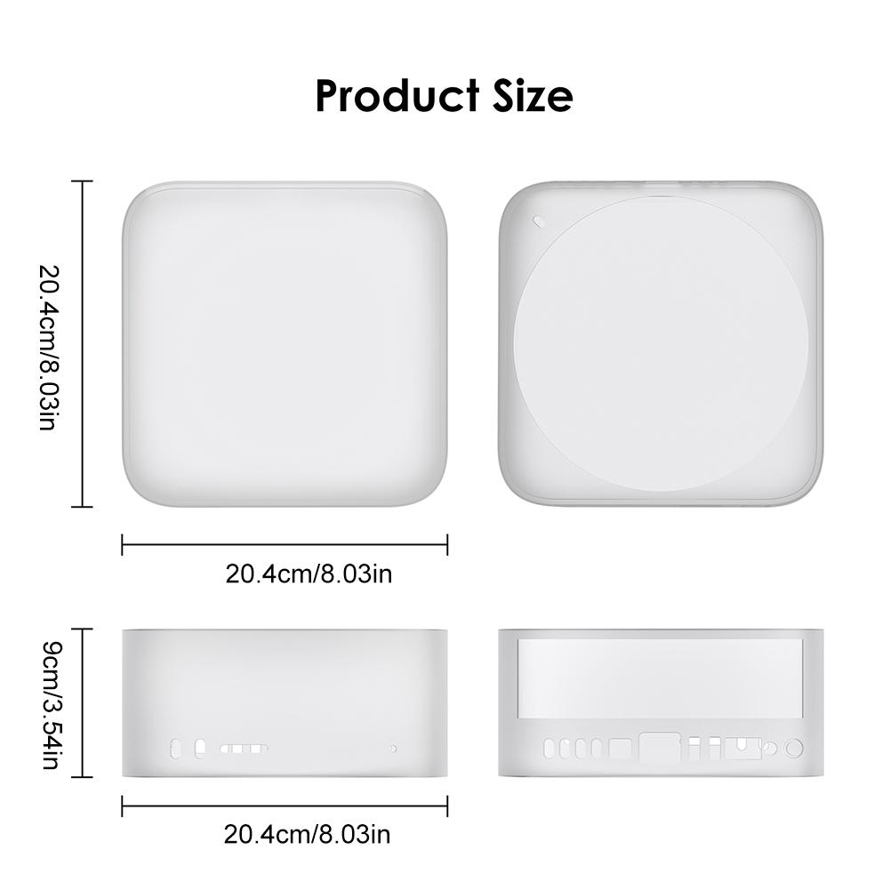 Silicone Case for Apple Mac Studio 2025 Shockproof Soft Skin Cover Anti-scratch Silicone Sleeve Protective Case Cover Sleeve