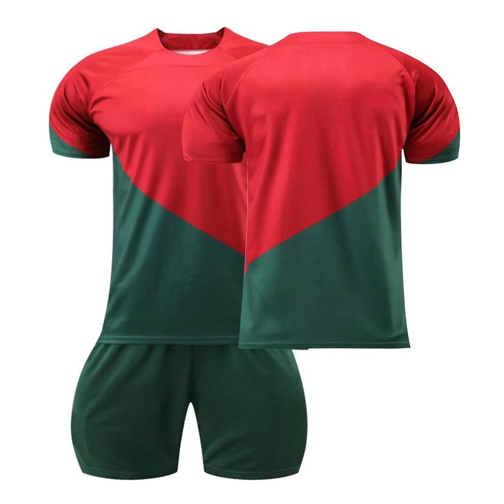 23-23 Portugal Home Children Size Jerseys Two Piece Set