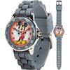 Детские часы Disney MK1242 Микки Маус Аналоговый дисплей Кварцевые Серые Современные