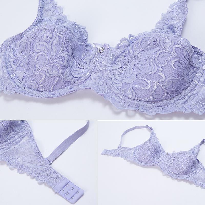 Elegant And Sexy Lace Women Bra Plus Size 75-100 D E Ultrathin Brassiere 95e 100e Underwear
