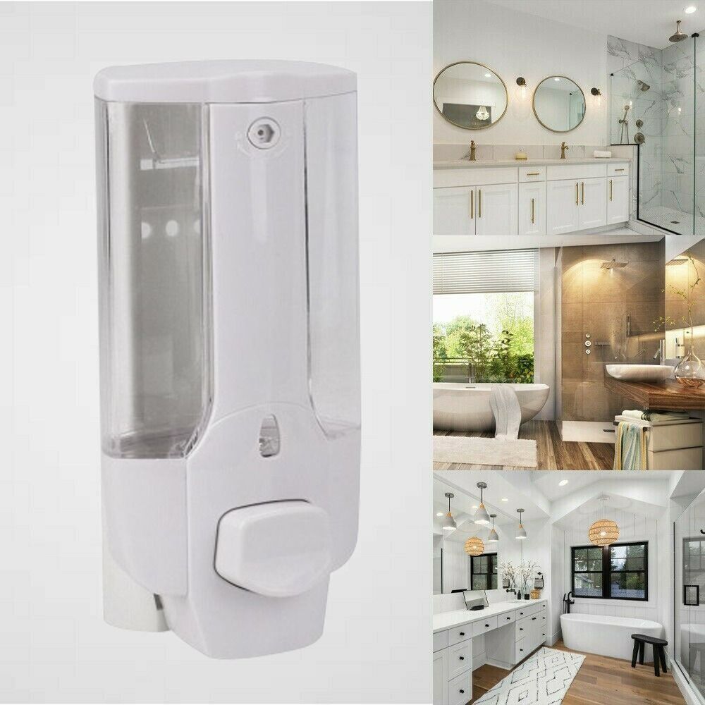 Single Head Lotion Container 350ml Liquid Pump Dispenser Save Space Hand Soap Dispenser  Shampoo