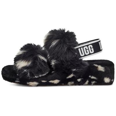 О да Слайд Черный Белый Горошек Женские Кроссовки 1118165-BLK