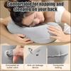 1 Надувная подушка с нажимом, U-образная подушка, Складная U-образная подушка для шеи с двумя выступами, Портативная дорожная подушка для улицы