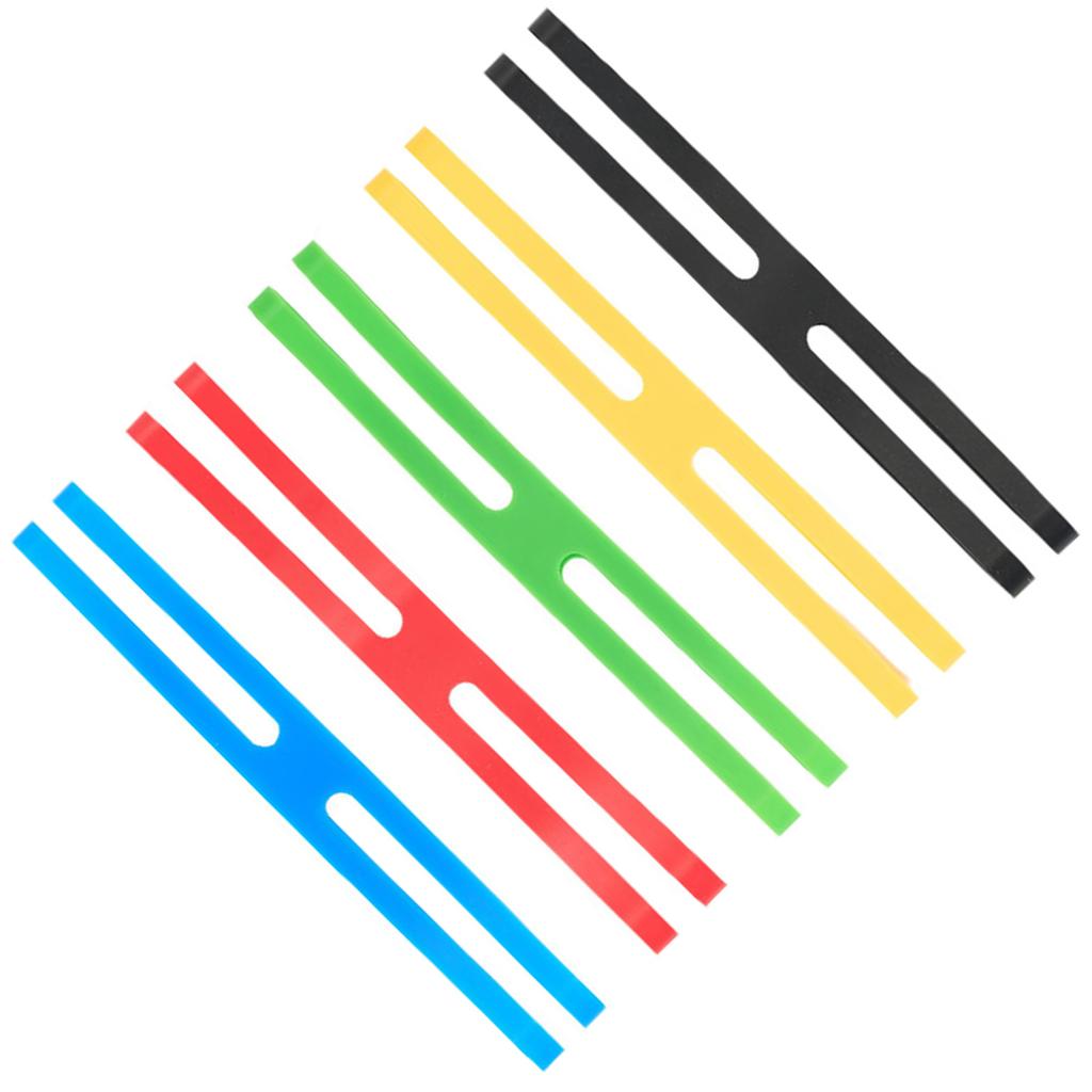 5 шт. силиконовых резинок H-band, резинки разных цветов, эластичные резиновые ленты для обертывания и упаковки сумок