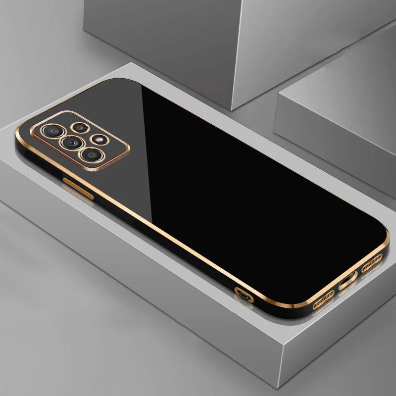 Роскошный чехол с покрытием для Samsung Galaxy A56 A54 A53 A55 A52 A34 A32 A72 A73 A23 A24 A33 A22 5G A52S A71 A51 Силиконовый чехол для телефона