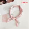 Gifts Women Small Vintage Square Scarf Silk Feel Satin Head Neck Hair Tie Band