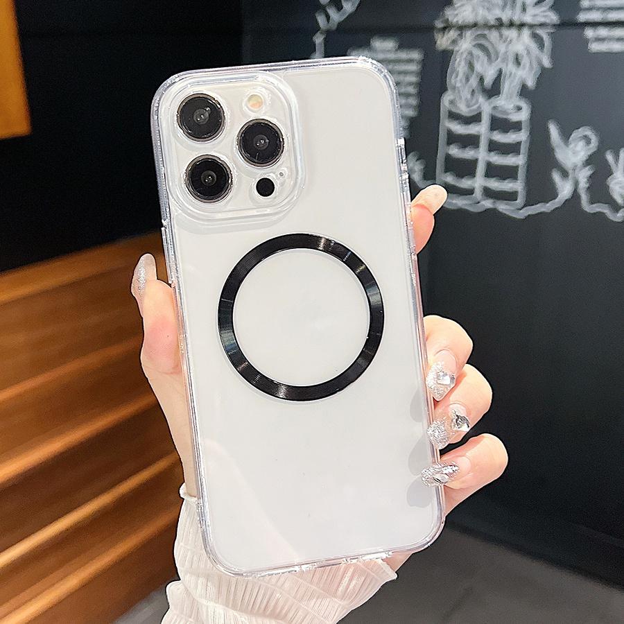 Роскошный чехол для телефона с металлическим кольцом и текстурой CD для iPhone 16 Pro Max 15 Plus 14 13 12 11 XR XS MAX, противоударный прозрачный бампер