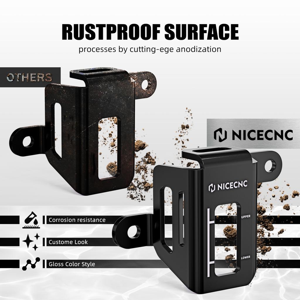 NICECNC For 2008-2018 Kawasaki KLR 650 KLR650 Rear Brake Fluid Reservoir Guard Protector Cover