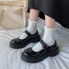 Lolita Shoes for Wonen Janes Women Y2k Heels Platform Lolita Kawaii Cosplay Mary Jane Shoes White Student College Sweet Low Heel