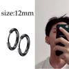 Circle Unisex Geometric Accessories Titanium Hoop Earrings Jewelry set Drop Earring Stud Earring