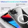 For iPhone 15 Plus Magnetic Case Compatible with Magsafe TPU+Acrylic Anti-drop Phone Cover