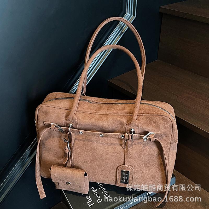 Сумка подмышку, нишевая сумка класса люкс, женская сумка высокого класса, новая трендовая ретро-сумка через плечо 2025, сумка-шоппер большой вместимости