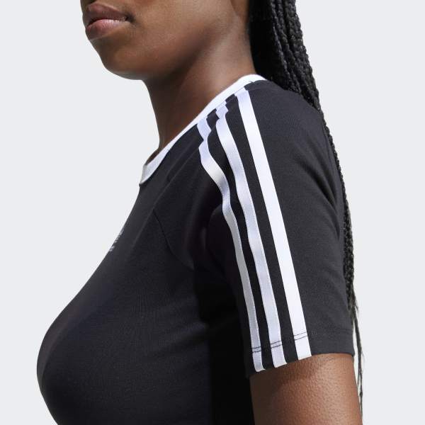 adidas OriginalS Женский S 3S Укороченный топ-футболка облегающего кроя