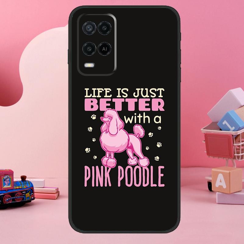 Poodle Dog Cartoon Case For Oppo A98 A78 A18 A38 A58 A60 A80 A40 A77 A57 A17 A74 A54 A94 A96 A76 A16 A15 A5 Pro