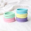 10 шт./набор Резинки для волос конфетных цветов Эластичные Толстые Резинки для волос Завязки для женщин Девушек Подарки Головные уборы Держатель для хвостика Аксессуары для волос