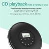 Портативный CD-плеер Интеллектуальный Bluetooth Walkman Сенсорный Экран Ультратонкий CD-плеер 142*142*29 мм