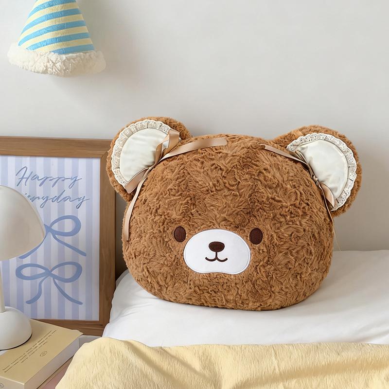40Cm Cartoon Rilakkuma Hug Pillow Plush Toy Room Sofa Decoration Lumbar Support Seat Cushion Sleep Companion Doll Christmas Gift