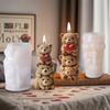Mirosie 3d Stacked Bear Silicone Molds Household DIY Fondant Cake Chocolate Mould Popsicle Ice Cream Candle Making Kit