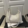 Повседневная мода большая вместимость новая однотонная повседневная сумка-тоут простая на плечо подмышку портативная
