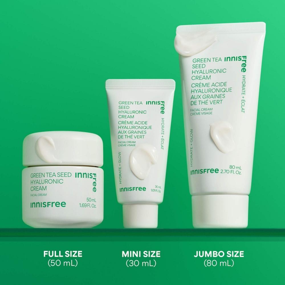 Innisfree Green Tea Hyaluronic Acid Hydrating Cream 2.7 Oz   80 Ml