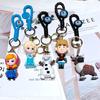 Frozen Keychain Princess Elsa Doll Anna Schoolbag Car Key Pendant Doll Claw Machine Small Gift