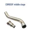 Stainless Steel Mid-Section Exhaust for CBR650F/CB650F/CB650R/CBR650R Series