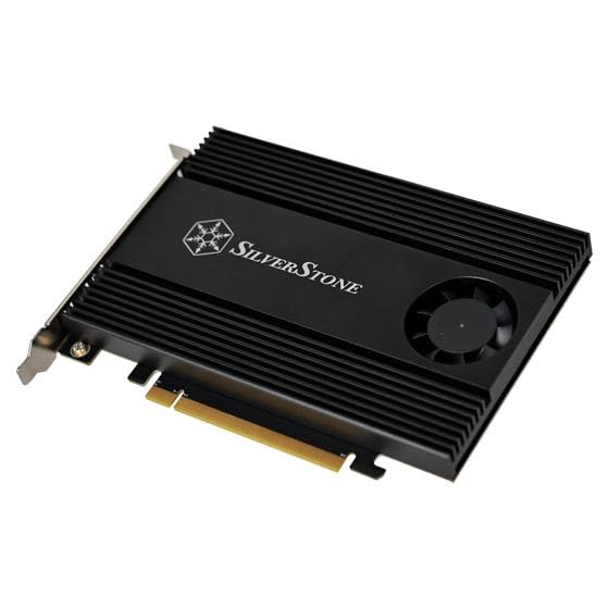 Silverstone Expansion Card Supports 4 X NVMe SSD Via PCIe X16 Interface SST-ECM40 M.2 (M Key)