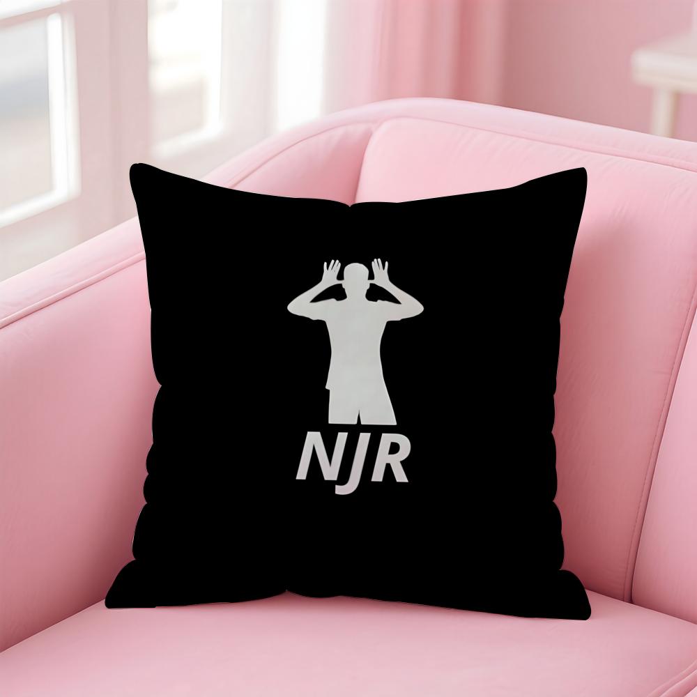NJR NNNeymar Cushion Cover Pillowcase Short Plush Invisible zipper Room Sofa Cushion Cover
