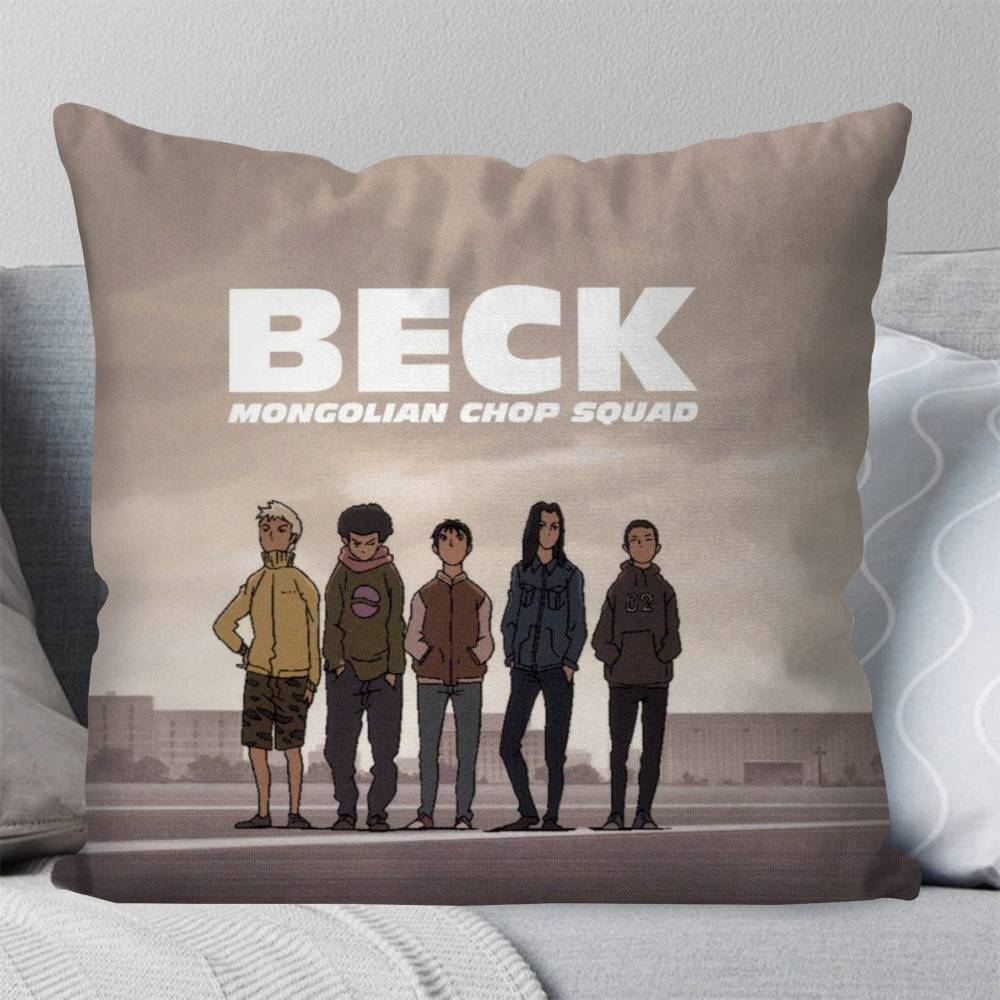 Anime Bbeck Pillow Case Fashion Square Pillowcase Bedroom Sofa Room Ins Decoration Leisure