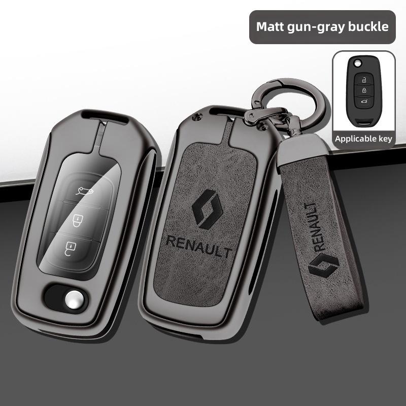 For Renault 2026 New Hub Caps Zinc Alloy Car Key Case Cover Shell For Renault Koleos Captur Kadjar Megane Clio Talisman Scenic A