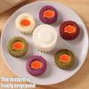 Detachable Mooncakes Molds with Manual Press Operation, Double Ended, Reversible Scalloped & Spirals Edges for Homemades Pastry Shaping Projects