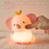 Elephant Night Light Silicone Dimmable Touch Control Night Lamp 2-Level Dimmable Rechargeable Auto-Off Timer Night Lamp