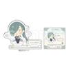 Naughty! Touken Ranbu ~Everyone's Naughty Time~ Scratch First Edition C Prize Acrylic Stand Plate Nikkari Aoe