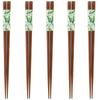 Happy Set of Made of Made In PID6566 J-kitchens Chopsticks, 5, Wood, Japan,