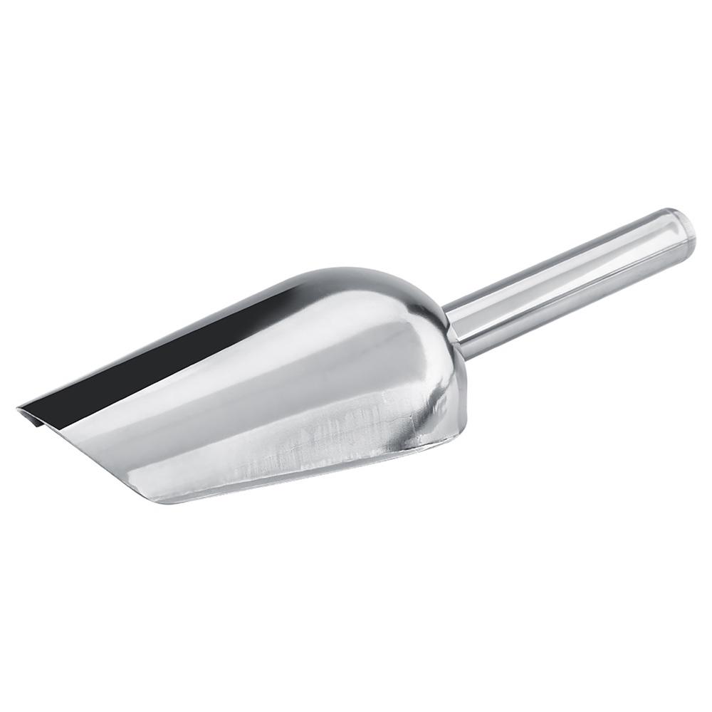 5PCS Silver Metal Scoop Set Stainless Steel Ice Scoop Set Premium Scoops Set Party