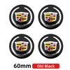 3D 4pcs 56mm 60mm 65mm Car Wheel Center Hub Cap Stickers Decal For Cadillac CTS DTS STS XTS ATS BLS SLS Deville CT5 CT6 XT5 XT6