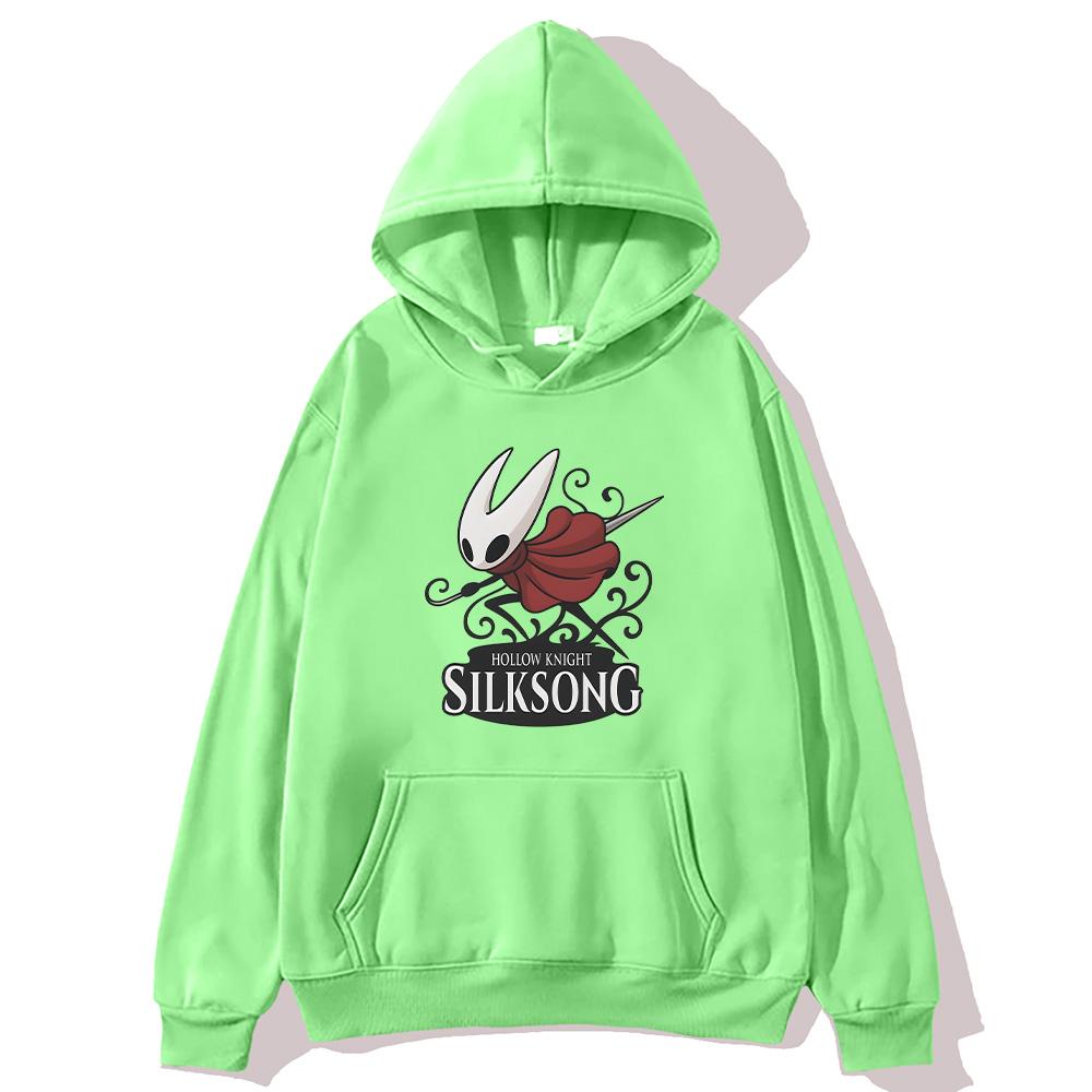 Hollow Knight Silksong Graphic Hoodie Male Women Fashion Oversized Sweatshirts Hollow Video Game Fan Pullovers High Street Hoody
