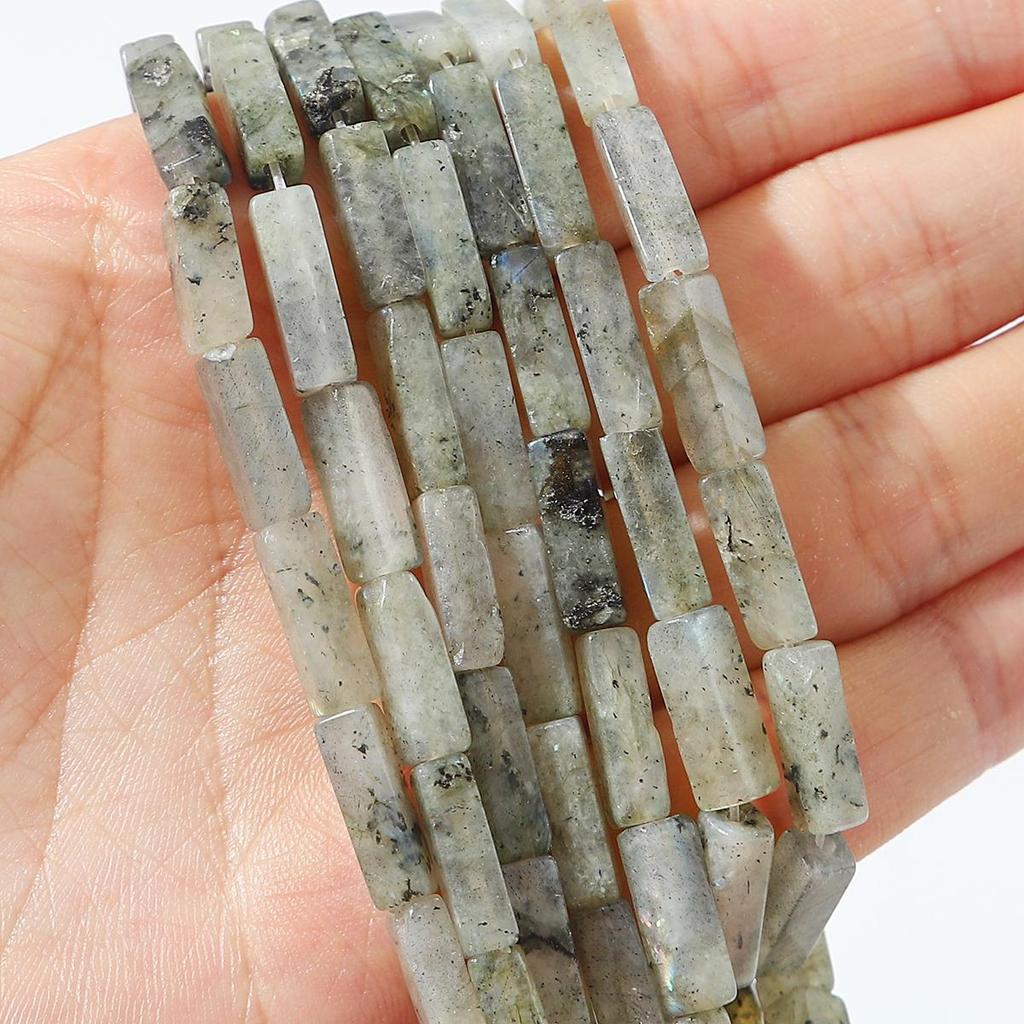 30 шт. Бусины из натурального камня, квадратные бусины-трубочки, агат, тигровый глаз, аметист, разделительные бусины для изготовления украшений, DIY браслет, ожерелье, серьги (40см)