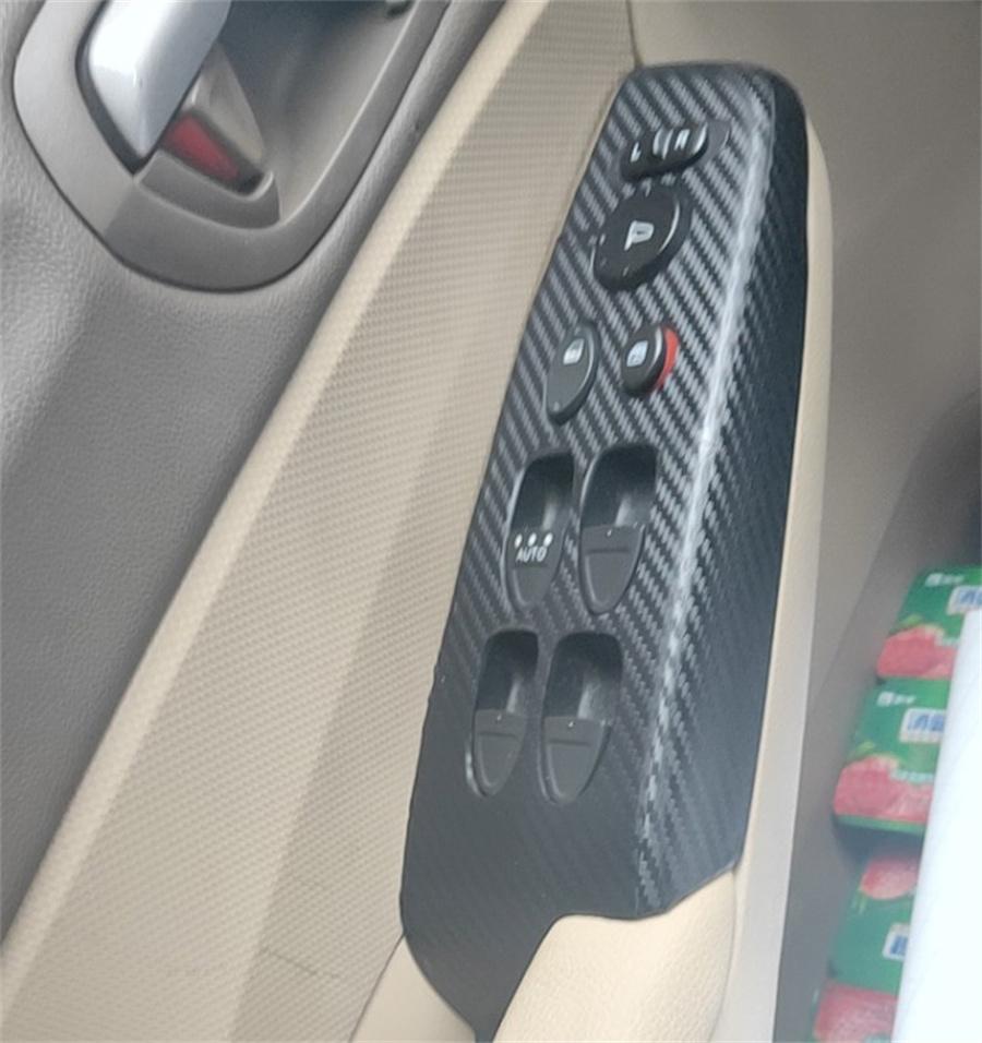 Для Honda Civic 2006-2011 Наклейки на интерьер Декали Комплект отделки Вид 3D-углеволокна