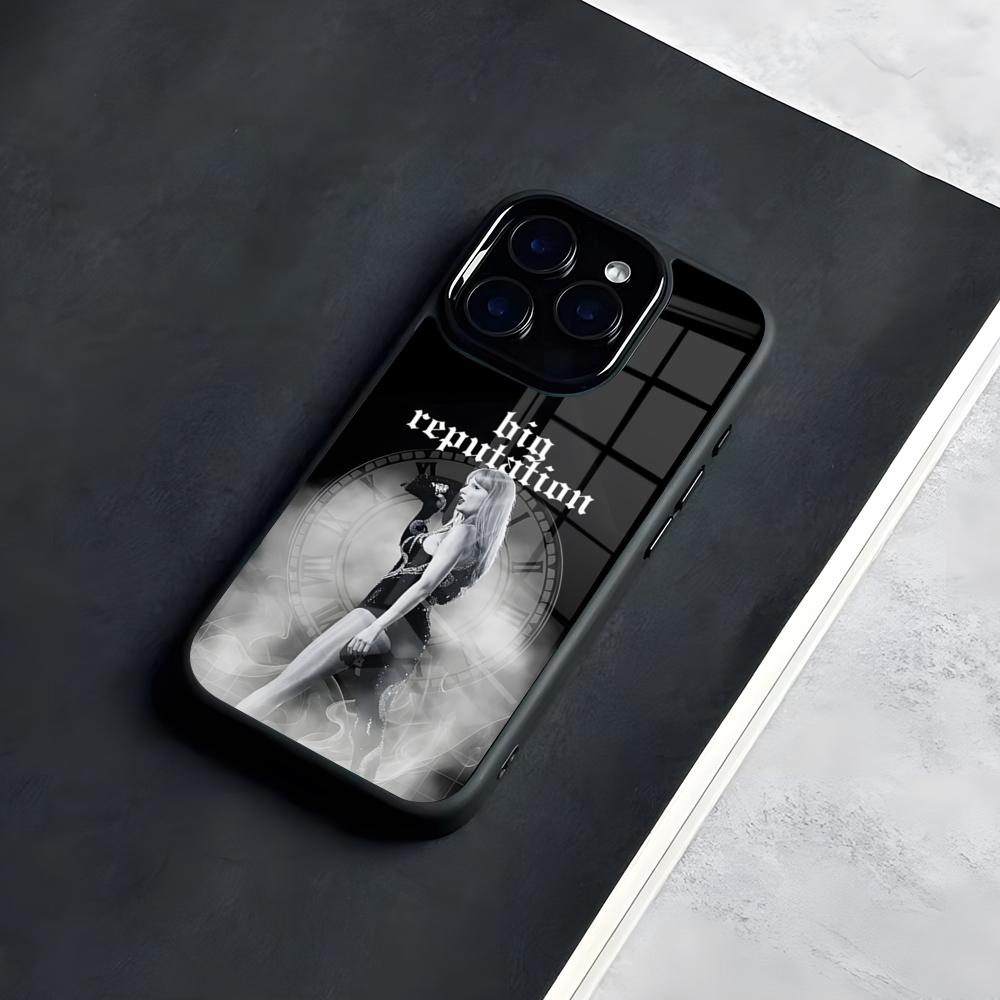 Чехол для телефона T-Taylor Showgirl S-SwiftS для IPhone 17 Pro Max 16 15 14 13 11 Pro Max Plus Стеклянный чехол для телефона