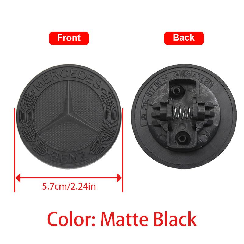 For Mercedes Benz AMG W212 W213 W205 W177 W247 W176 CLS CLA CLK CLG GLS 57mm Car Logo Front Hood Badge Emblem Bonnet Accessories