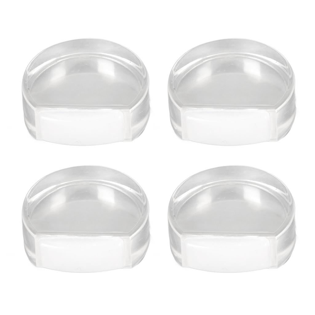 4 шт. Прозрачный дверной стопор, мягкий акриловый дверной держатель, предотвращает удар пола о дверной буфер для спальни 