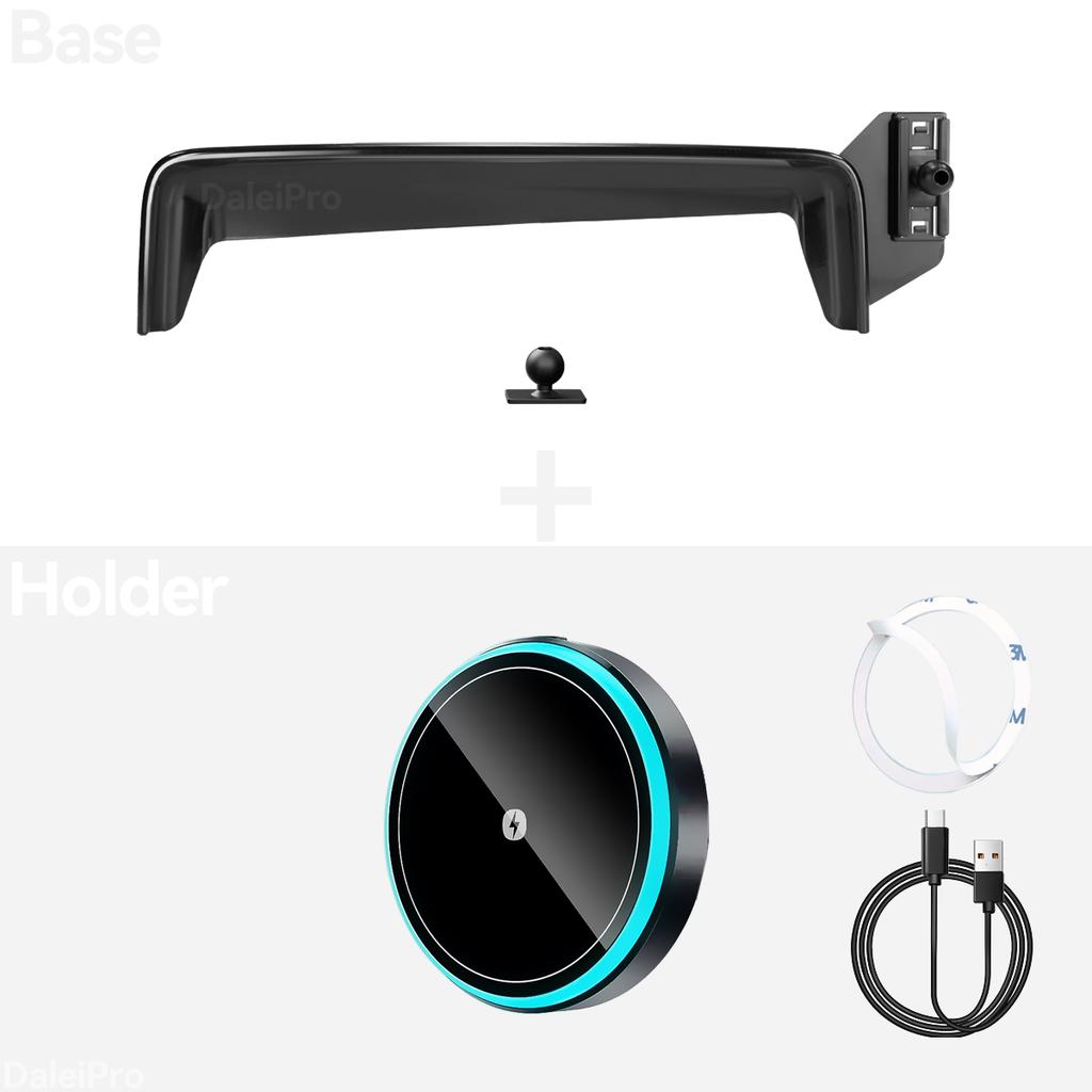 CRF1 For Mercedes-Benz EQE 350 2023-2026 Car Phone Holder Screen Fixed Clip Wireless Charger Custom-fit Phone Screen Base Accessories