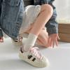 Cute Graffiti Retro Round Head Heightened Platform White Shoes Women's 2025 New Versatile Lightweight Casual Board Shoes