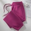 2024 Women's Velvet Dragon Fruit Sweatpants - Thickened Winter Korean Style