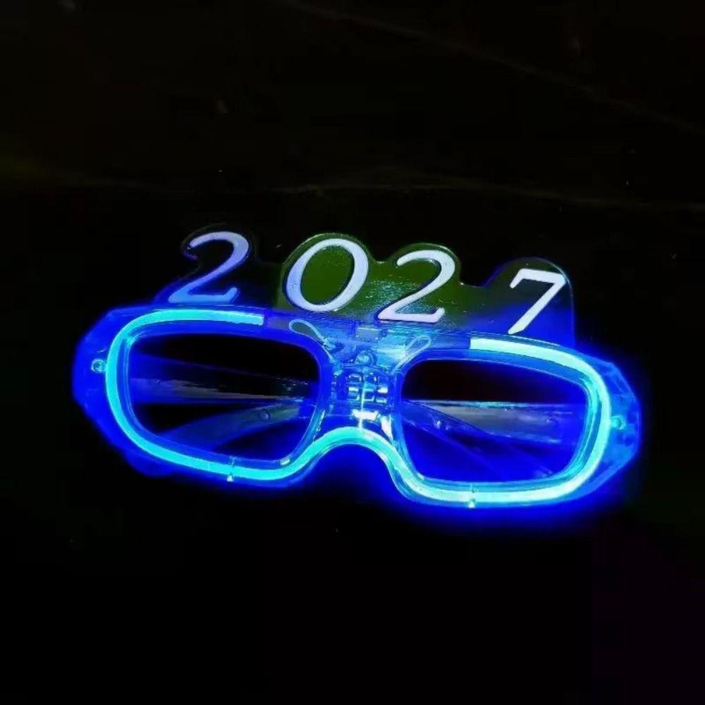 Режимы мигания 2027 Светодиодные очки Светодиодные светящиеся party очки Праздничные новогодние очки Канун Нового года