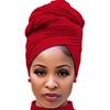 1 Piece Stretch Head Wrap Scarf Stretchy Turban Long Hair Scarf Wrap Solid Color Soft Head Band Tie For Women Headband Soft Hijab For Abaya