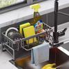 Sponge Cloth & Dish Soap Storage Rack - Kitchen Sink Organizer